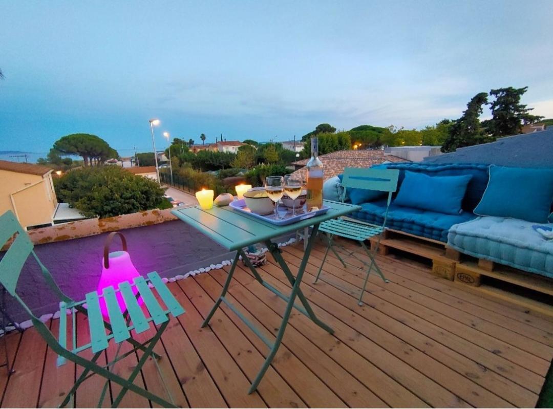 Maison De Vacances A L'Ayguade Classee 3 Etoiles, Climatisee,3Mn A Pied Plage Et Restos ,5Mn Aeroport, 10Mn Gare Hyeres Exterior photo